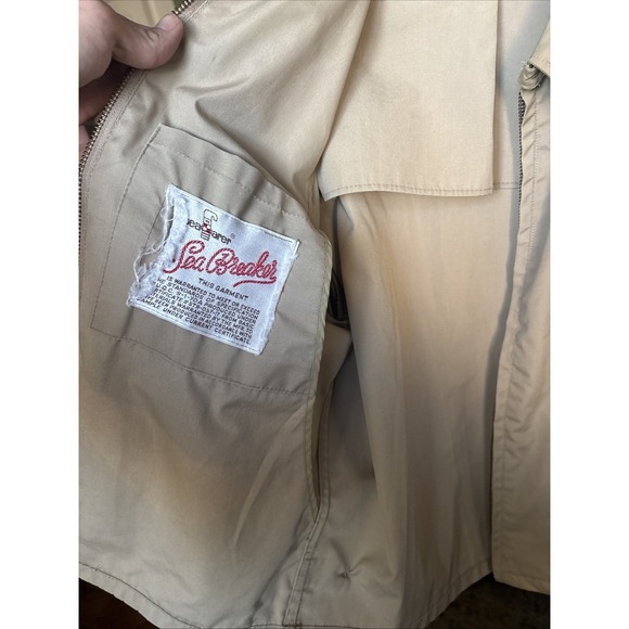 VTG US Navy Seafarer Jacket Mens Sea Breaker Military Scovil Zip Shell‎ Only - Picture 11 of 14